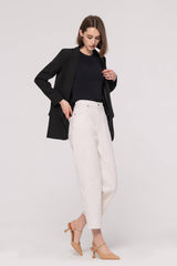 High-Rise Straight Cropped Jeans