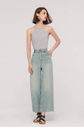 Wide Leg Cropped Jeans