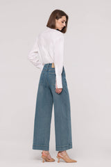 Two Way Stretched Cropped Jeans