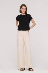 Colored Yarn Ripped Jeans