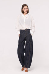 Raw Blue Barrel Jeans