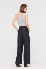 Adjustable Waistband Barrel Jeans