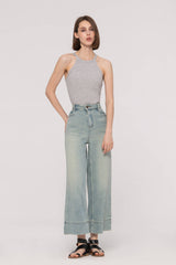 Wide Leg Cropped Jeans