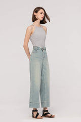 Wide Leg Cropped Jeans