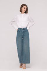 Two Way Stretched Cropped Jeans