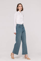 Two Way Stretched Cropped Jeans