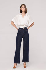 Raw Blue Straight Jeans