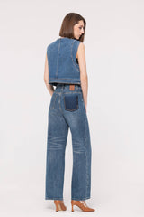 High-Waist Wide Leg Jeans