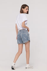 Mid-Rise Jacquard Shorts