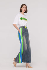 Printed Side Panel Mermaid Skirts