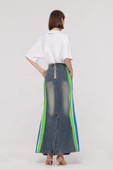 Printed Side Panel Mermaid Skirts